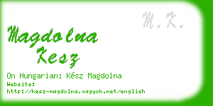 magdolna kesz business card