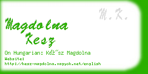 magdolna kesz business card
